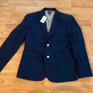 Crewcuts Thompson Navy Blue Blazer with gold anchor buttons, size 12